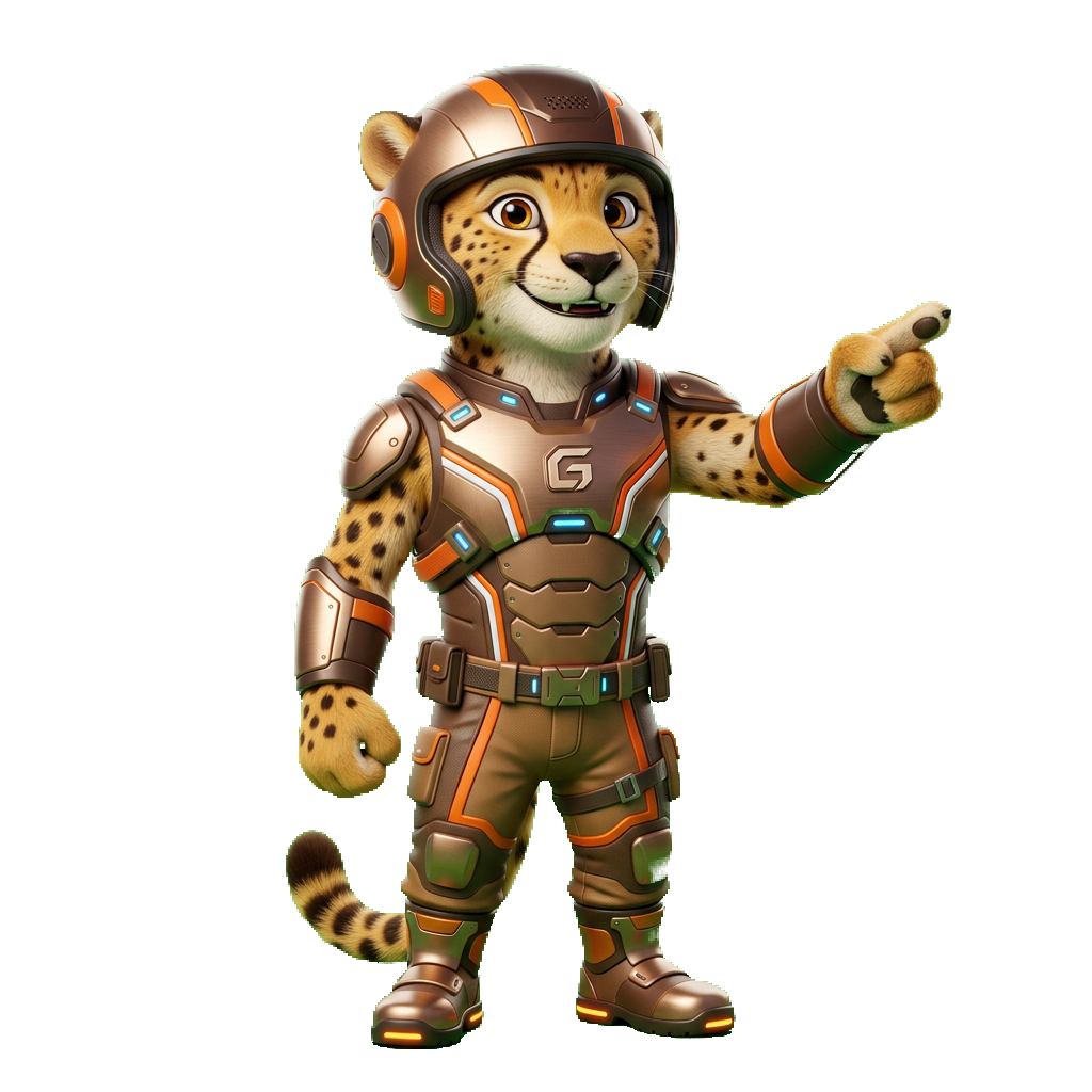 Mascote Guepardo
